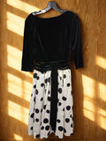 Black & White Polka Dot Vintage Style Dress