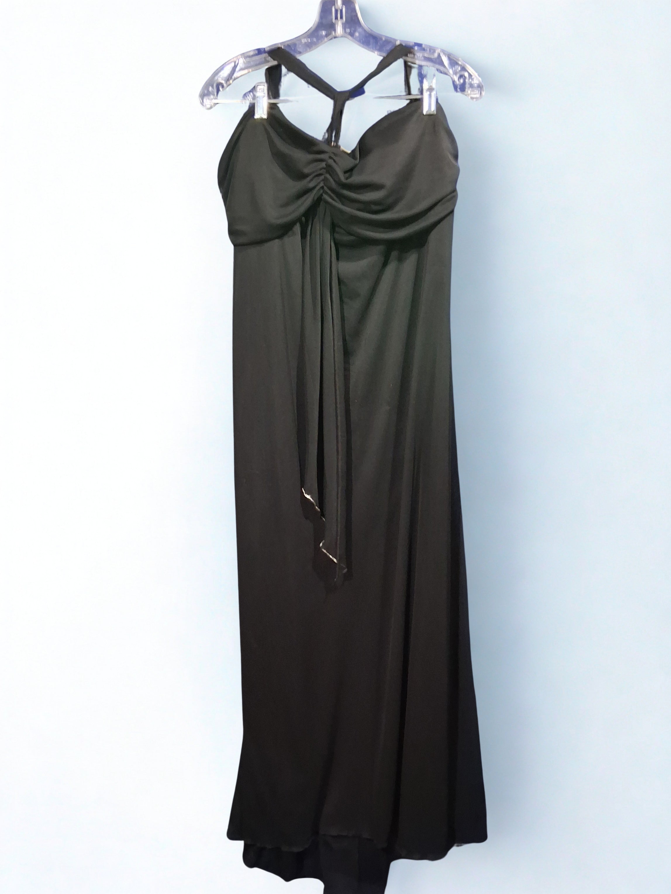David's Bridal Black Strapless Long Dress